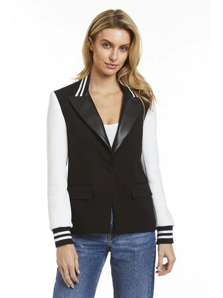 Joanna Jacket Black - DREW Rayon Fabric Velvet Fabric Corduroy Fabric
