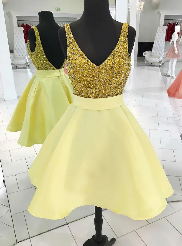 High quality Sparkly Sequins Short Gold Homecoming Dress Party Dress Tunics Seasonal trendy