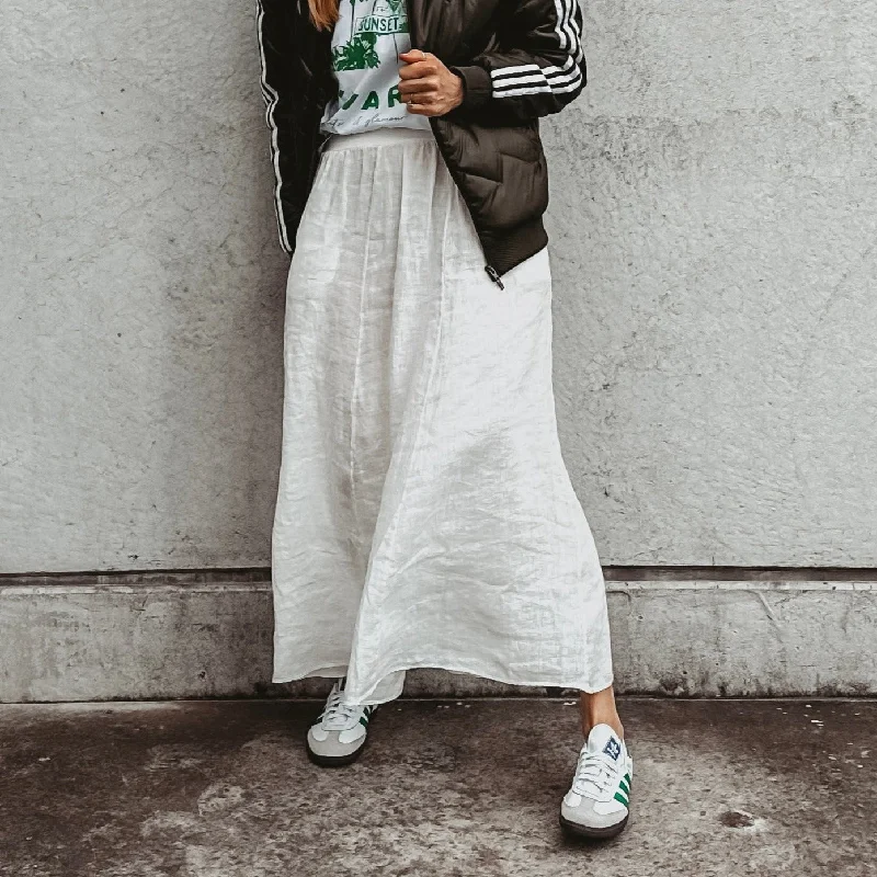 Loire linen CREAM skirt breathable skirt fabric