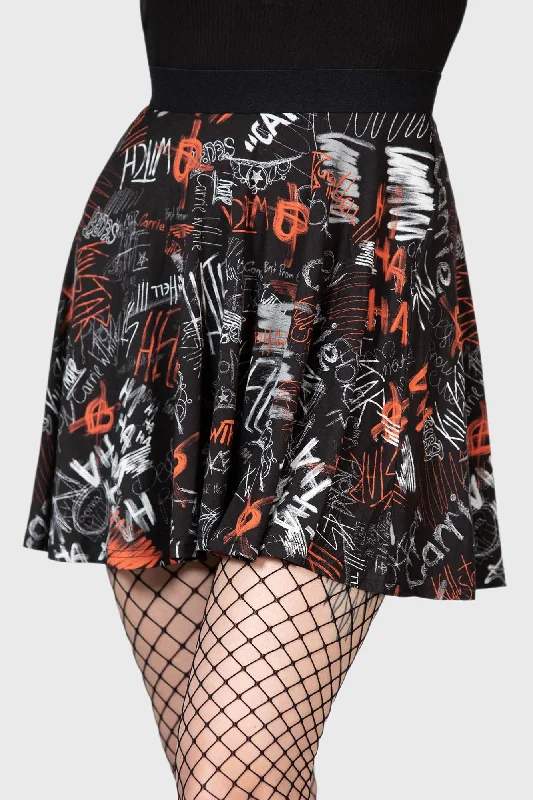 Carrie Skater Skirt velvet skirt sumptuous