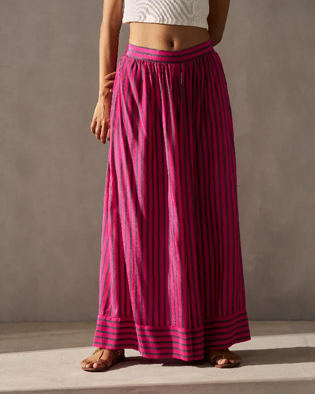 Charisma Pants - Fuchsia & Grey Classic Stretch Pants