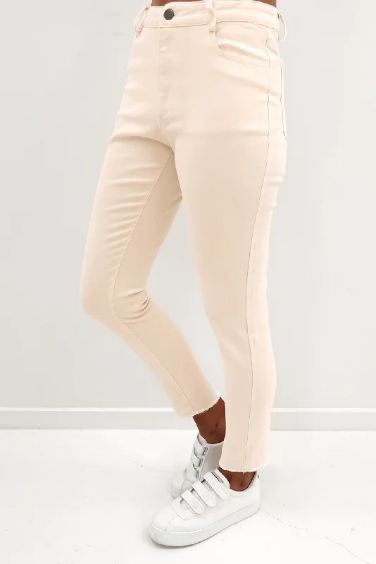 Cameron Pant Beige Modern Bootcut Pants