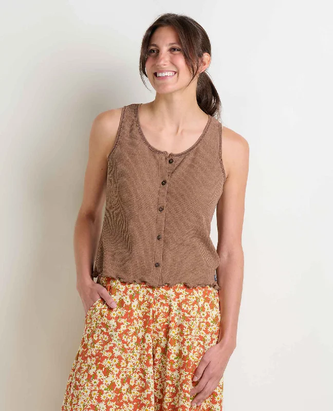 Foothill Button Tank basic tank top