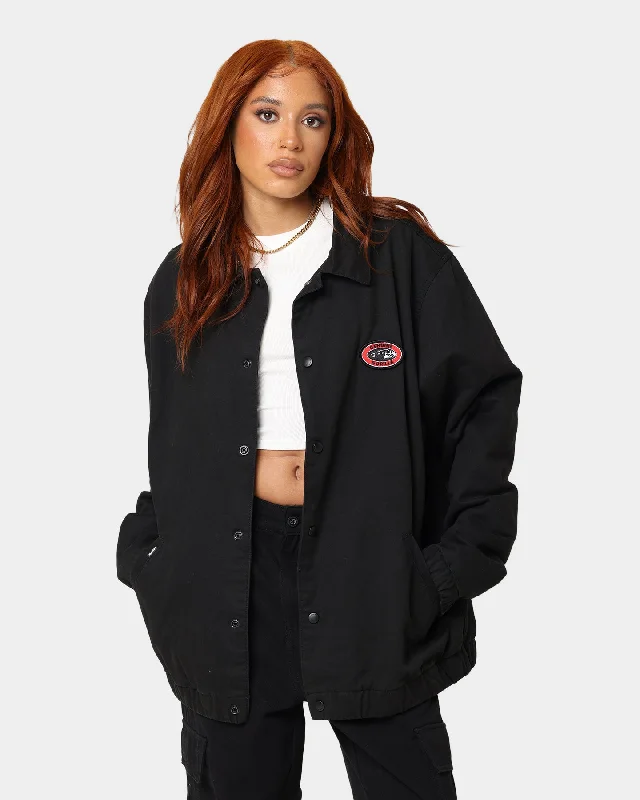 XLARGE Work Jacket Black Denim Fabric Leather Fabric Suede Fabric