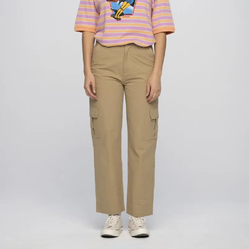 Santa Cruz Womens Pant Nolan Cargo Slouch Pant - Fawn Cozy Fitted Pants