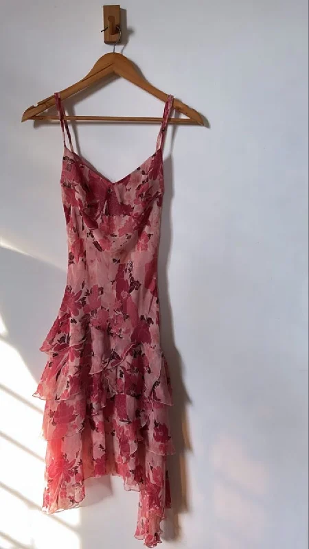 Chiffon Sleeveless Party Dress Short Prom Dress Boat Neckline Classic