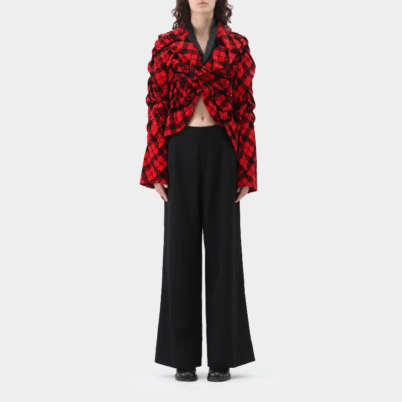 Comme des Garçons AW 2008 Scrunched Heart Jacket Faux Fur Jacket Real Fur Jacket Shearling Jacket