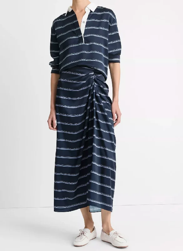 Rugby Stripe Skirt chiffon skirt floaty