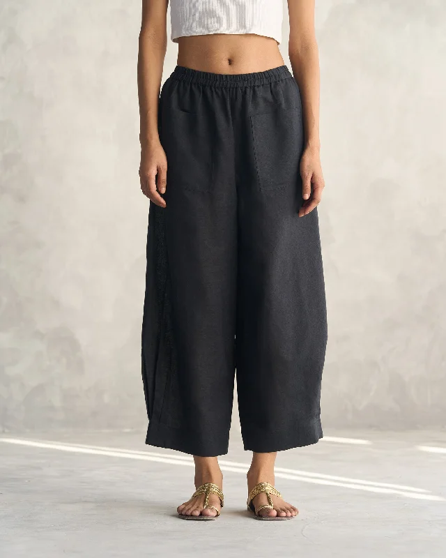 Serene Pants - Black Classic Bootcut Trousers