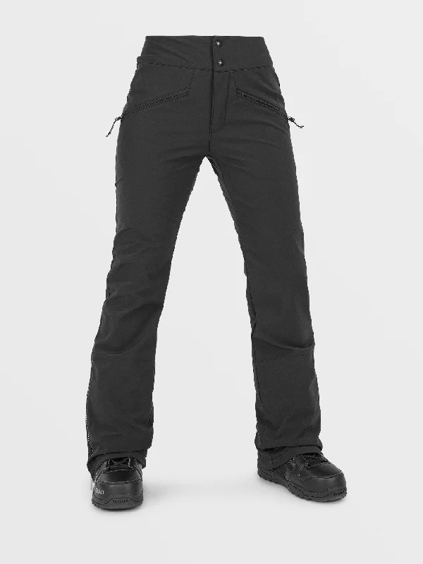 Womens Battle Stretch High Rise Pants - Black Comfortable Denim Pants