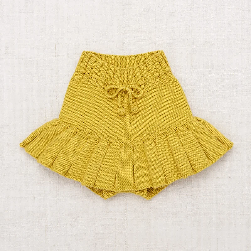 Skating Pond Skirt in Winter Wheat by Misha & Puff wool skirt warm
