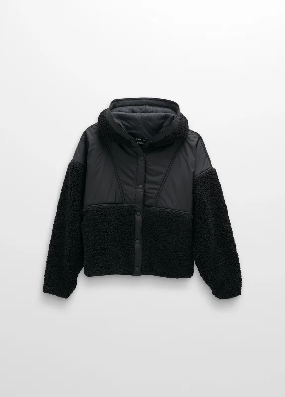 Polar Escape Snap Jacket Women's Notch Collar Peter Pan Collar Cowl Neck