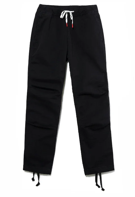 Topo Designs Women's Dirt Pants - Black Comfy Cargo Trousers