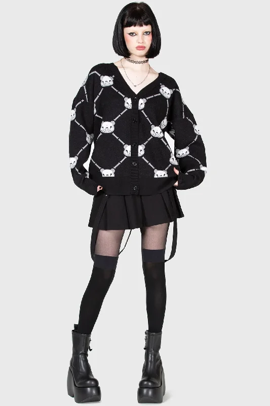 Bone To Pick Cardigan Layered Multi-layer Single Layer
