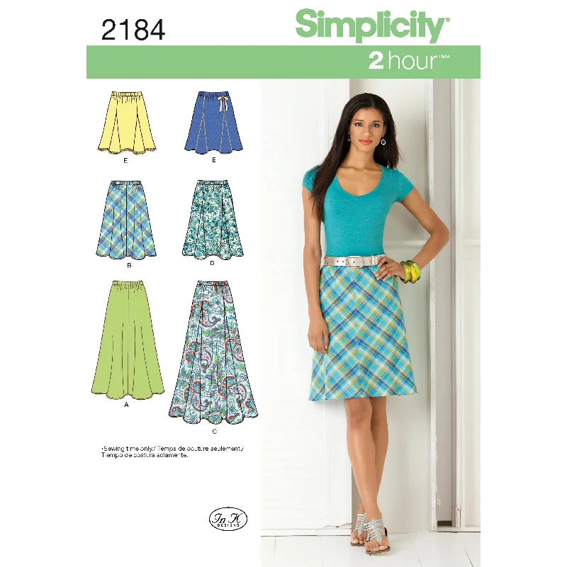 Simplicity Pattern 2184  Women's Skirts patchwork skirt art