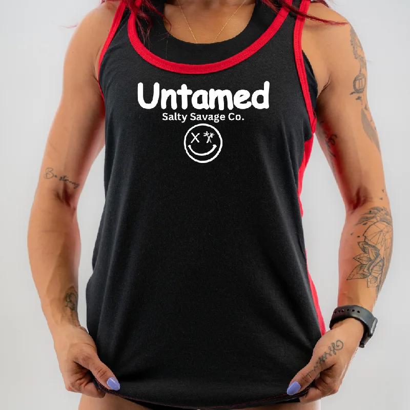 Salty Savage Ladies “Untamed” Two Tone Racerback Tank spandex blend tank