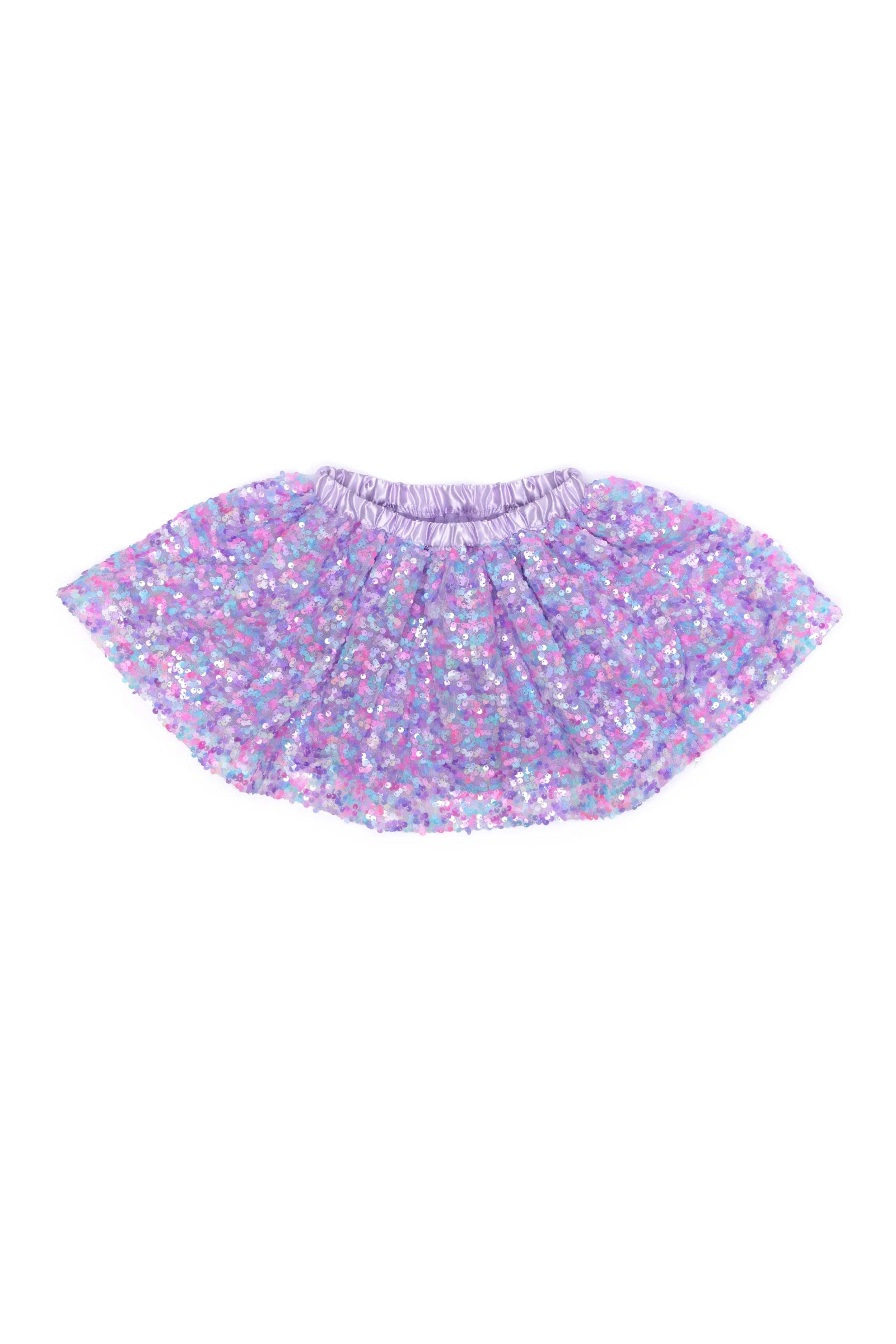 Purple Party Sequins Skirt | Great Pretenders leather skirt sleek