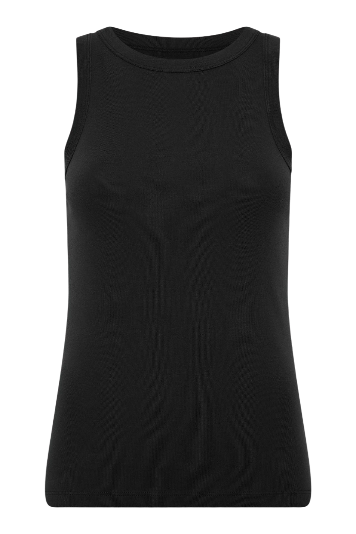 Organic Cotton Bateau Tank - Black stylish tank top
