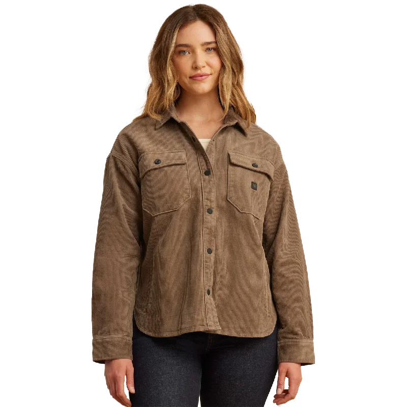 Women's Amberley Flannel Shirt Jacket Chenille Fabric Brocade Fabric Lace Fabric