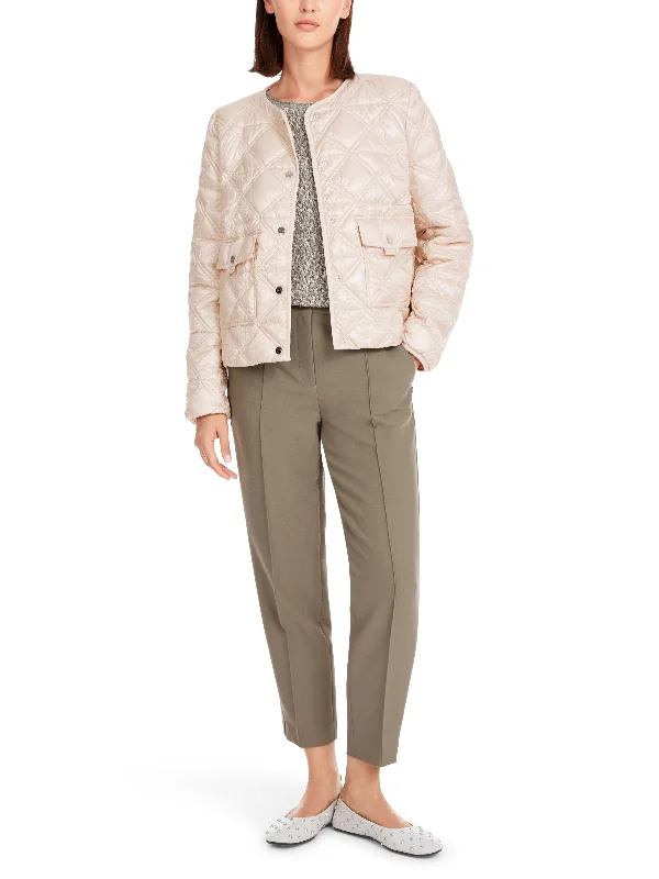 MARC CAIN Cream Outdoor Jacket Cardigan Sweater Pullover