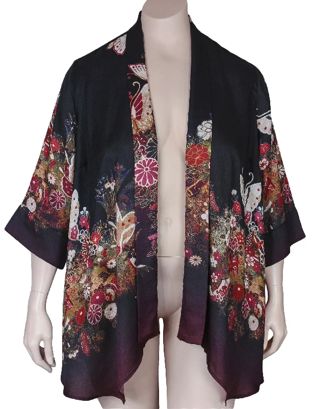 Dressori Print Kimono Jacket Chenille Fabric Brocade Fabric Lace Fabric