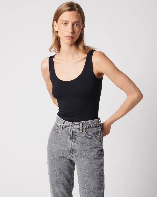 Luxury Soft Touch Scoop-Neck Tank soft tank top
