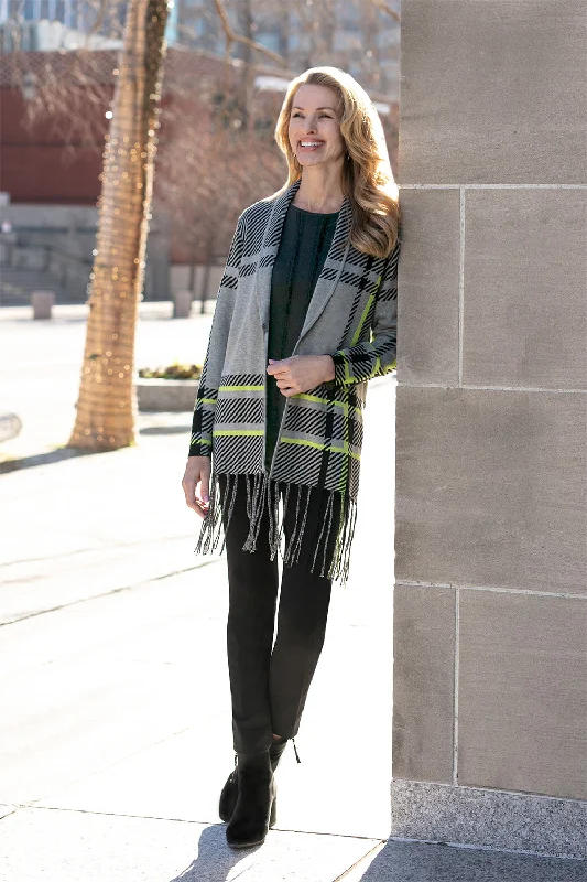 Charcoal Grey "Thin Her" Pull-On Ankle Pant Soft Stretch Trousers