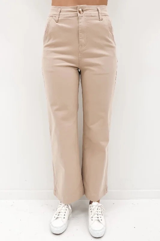 Daniel Pant Beige Slim Fit Casual Pants