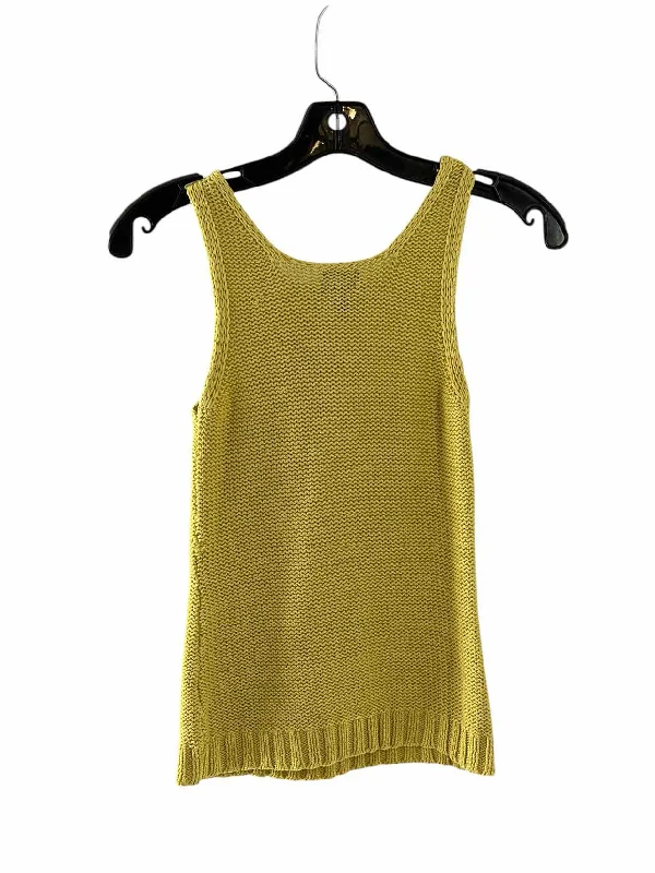 Calvin Klein Size S Yellow Knit Tank Top vibrant tank top