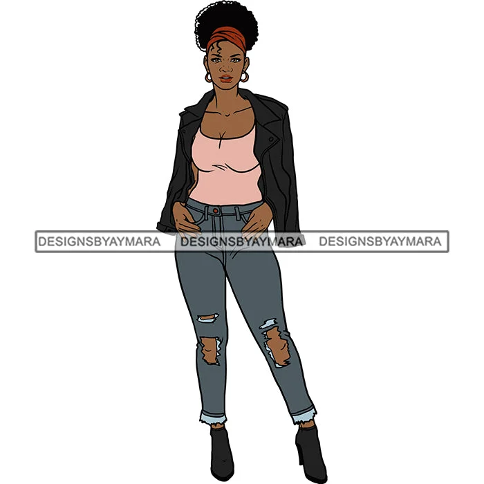 Black Woman Pink Top And Jeans And Jacket Posing SVG JPG PNG Vector Clipart Cricut Silhouette Cut Cutting Notch Collar Peter Pan Collar Cowl Neck Black Woman Pink Top And Jeans And Jacket Posing SVG JPG PNG Vector Clipart Cricut Silhouette Cut Cutting Notch Collar Peter Pan Collar Cowl Neck