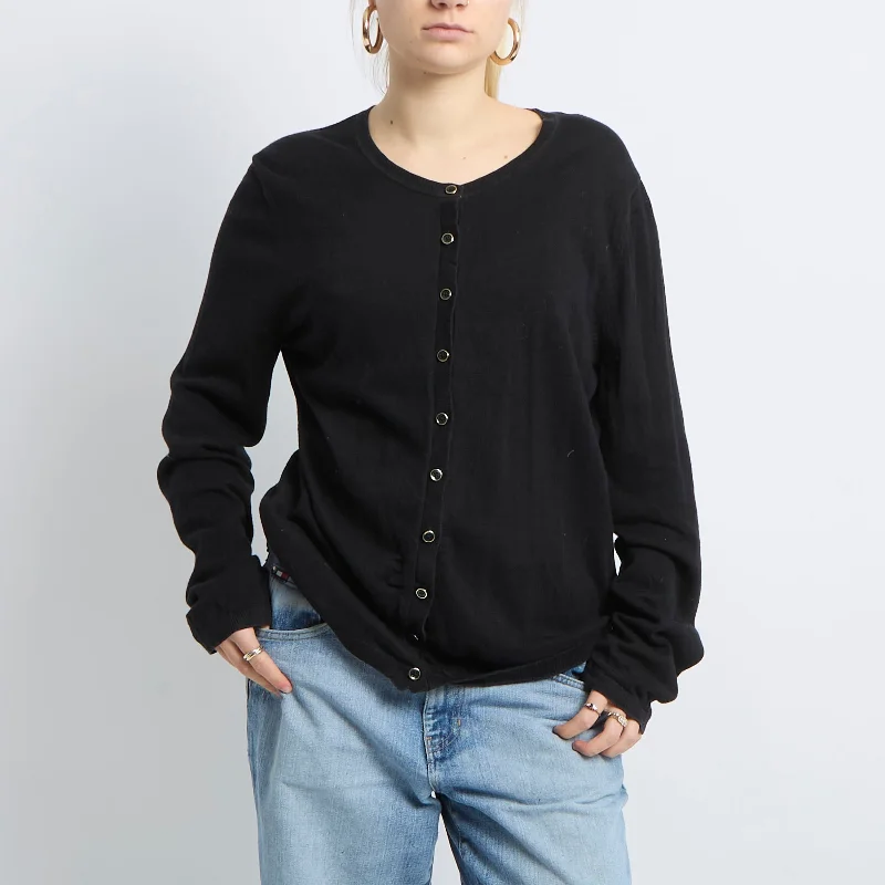 Fine Knit Cardigan - UK 10 Jersey Fabric Tulle Fabric Batik Fabric