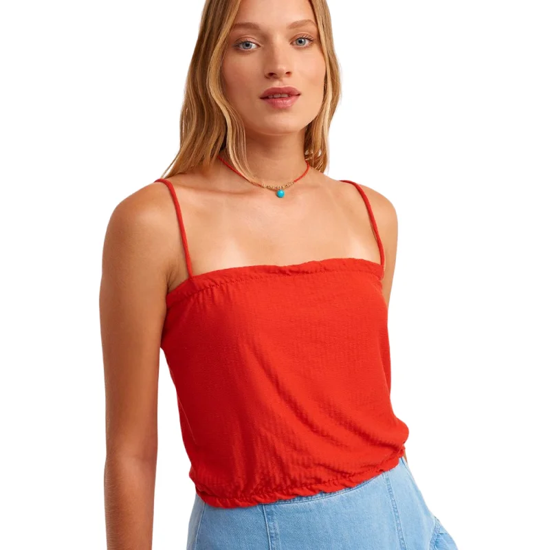 OXXO - Thin Strap Crop Tank Top adorable tank top