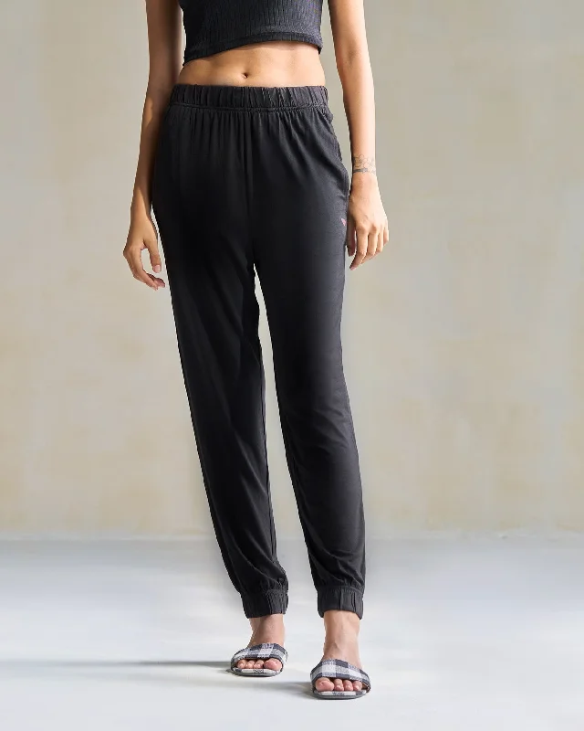 Pull-on Pants - Black Formal Slim Pants