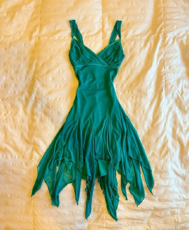Chiffon Prom Dress Irregular Short Party Dress Homecoming Dress Pencil Length Work