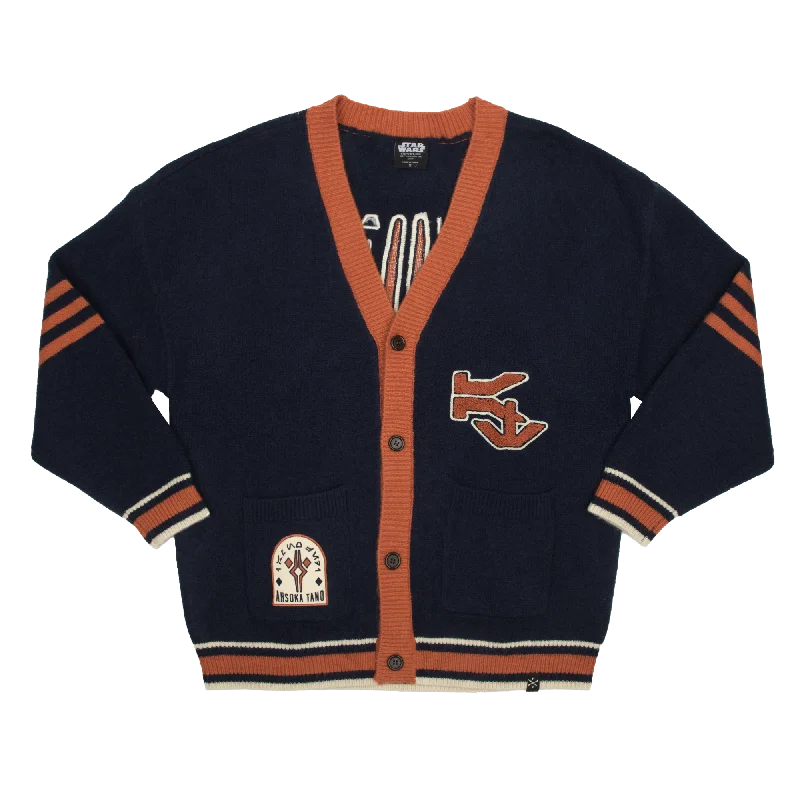 Ahsoka Tano Varsity Cardigan Wool Fabric Cashmere Fabric Tweed Fabric