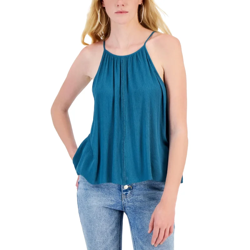 HIPPIE ROSE - Crochet-Trim Tank Top summer tank top