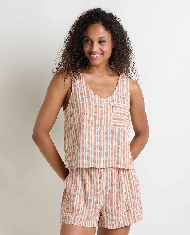 Taj Hemp Button Back Tank II summer tank top