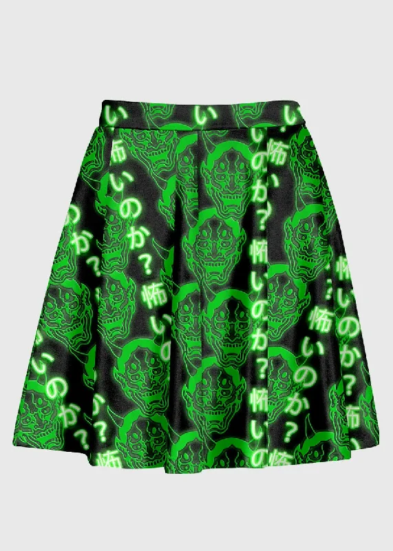Oni Digital Matrix Cyber Rave Skirt cashmere skirt soft