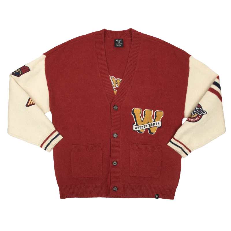 Wonder Woman Varsity Cardigan Cardigan Knitwear Sweater