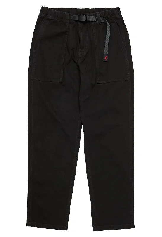 Gramicci Loose Tapered Ridge Pants - Black Relaxed Lounge Trousers