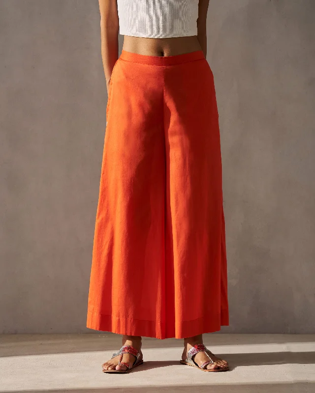 Marrakech Flared Pants - Orange Casual Sweatpants Style