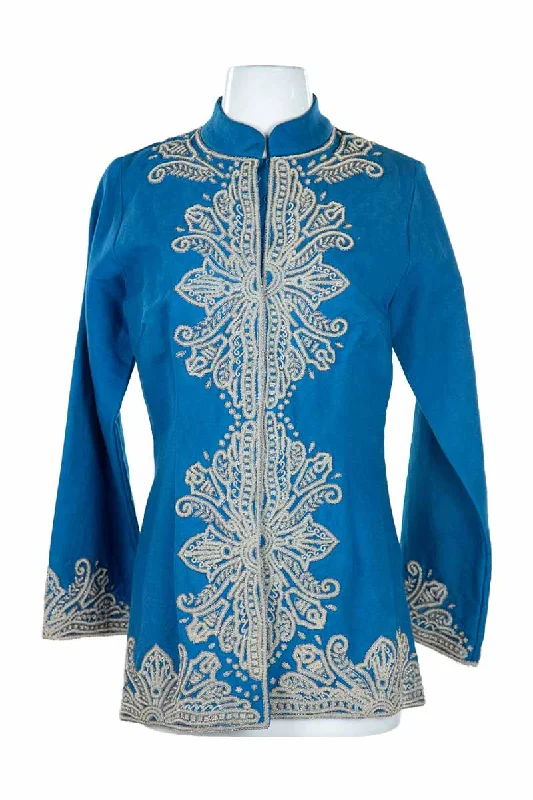 Jeannie McQueeny Jacket Lace Jacket Ribbed Jacket Sequined Jacket