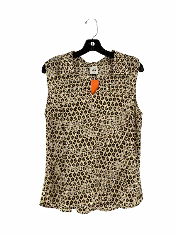 Cabi Size M Yellow Multi Print Tank Top fitness tank top