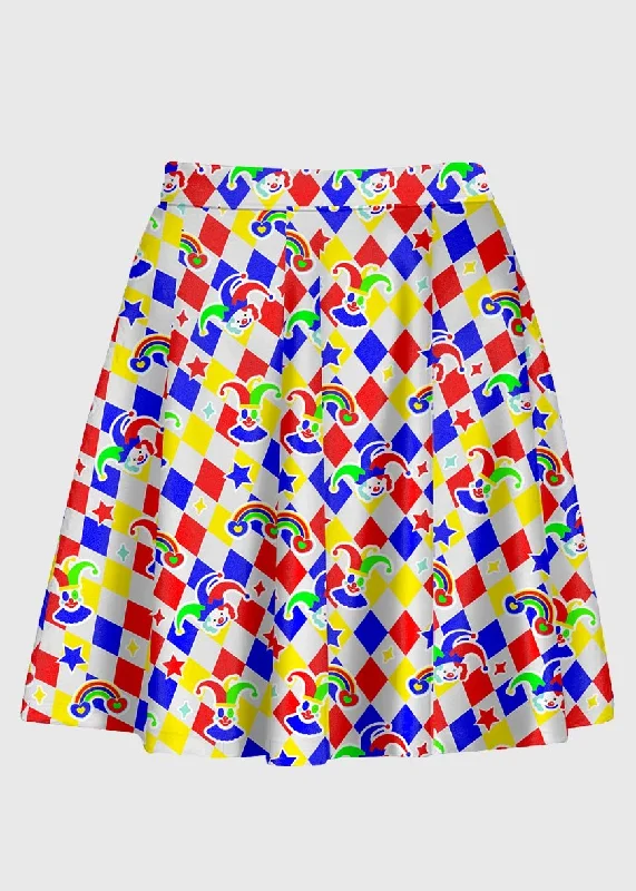 Primary Color Clowncore Skirt chiffon skirt delicate