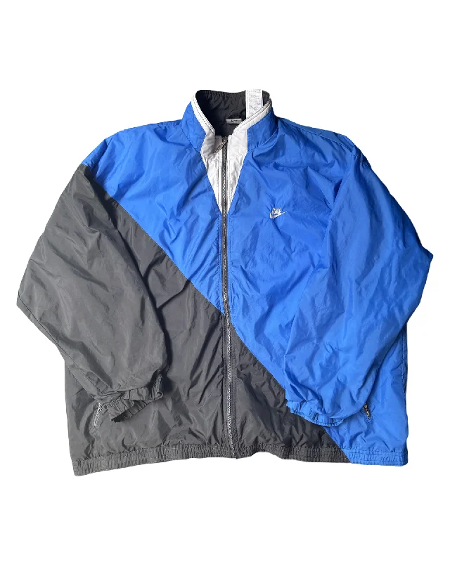 Vintage Nike Parachute Jacket Size XXL Boat Neck Shawl Collar Notched Collar