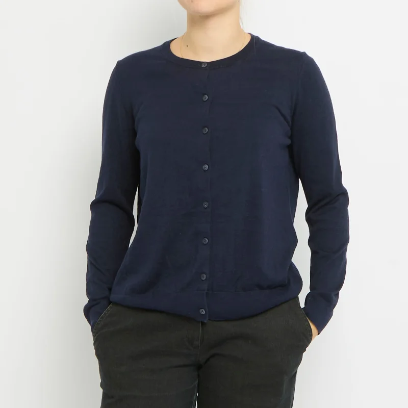 Round Neck Cardigan -16 Print Jacquard Patchwork