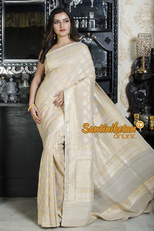 Sari Chiffon S/G Kairi Skirt Nimzari Jall Banarasi SN20226231 flowy skirt hem
