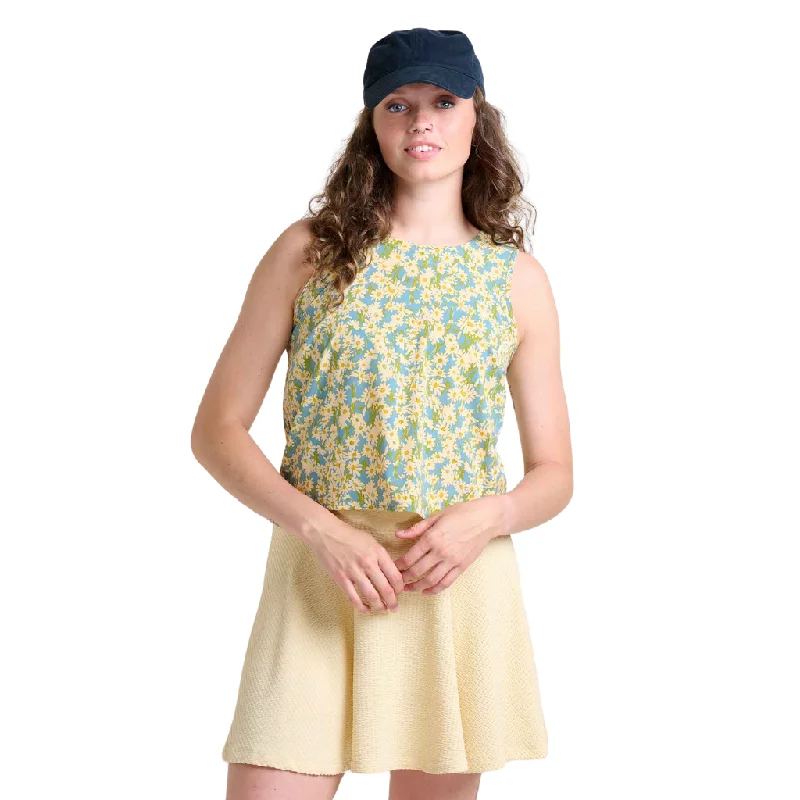 Toad & Co Women's Sunkissed Button Back Tank ribbed tank top