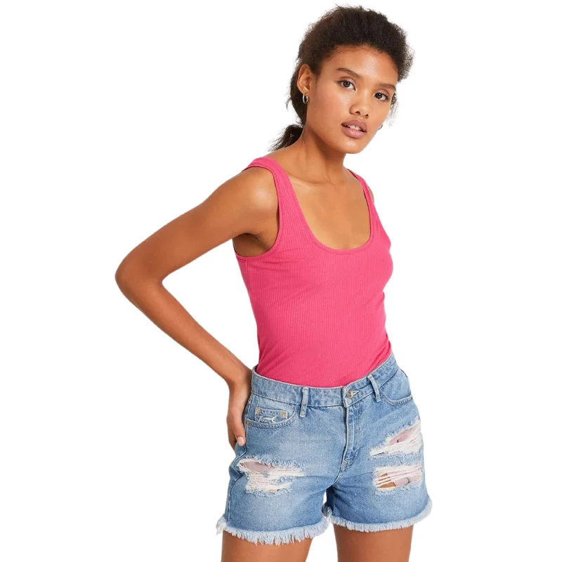 OXXO - Ribbed Textured Tank Top comfortable tank top