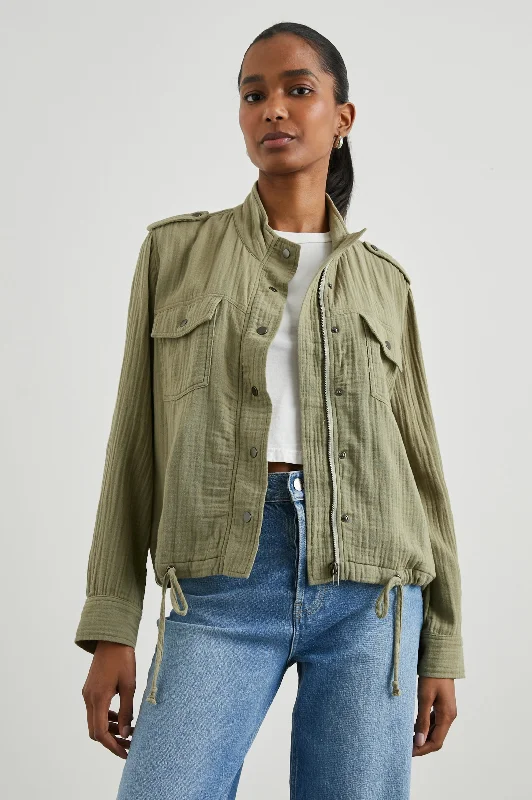 COLLINS JACKET - GAUZE MERMAID Faux Fur Jacket Real Fur Jacket Shearling Jacket